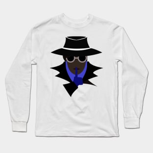 Lady Black shush (afro): A Cybersecurity Design Long Sleeve T-Shirt